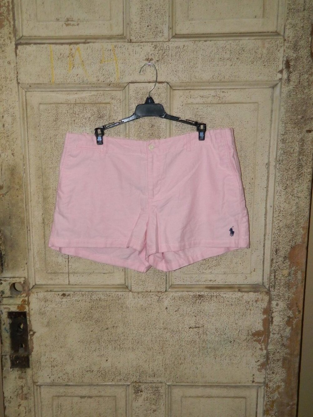 Vintage Polo Ralph Lauren Shorts Womens Pink Pastel Cotton Sz 14 (B-32)